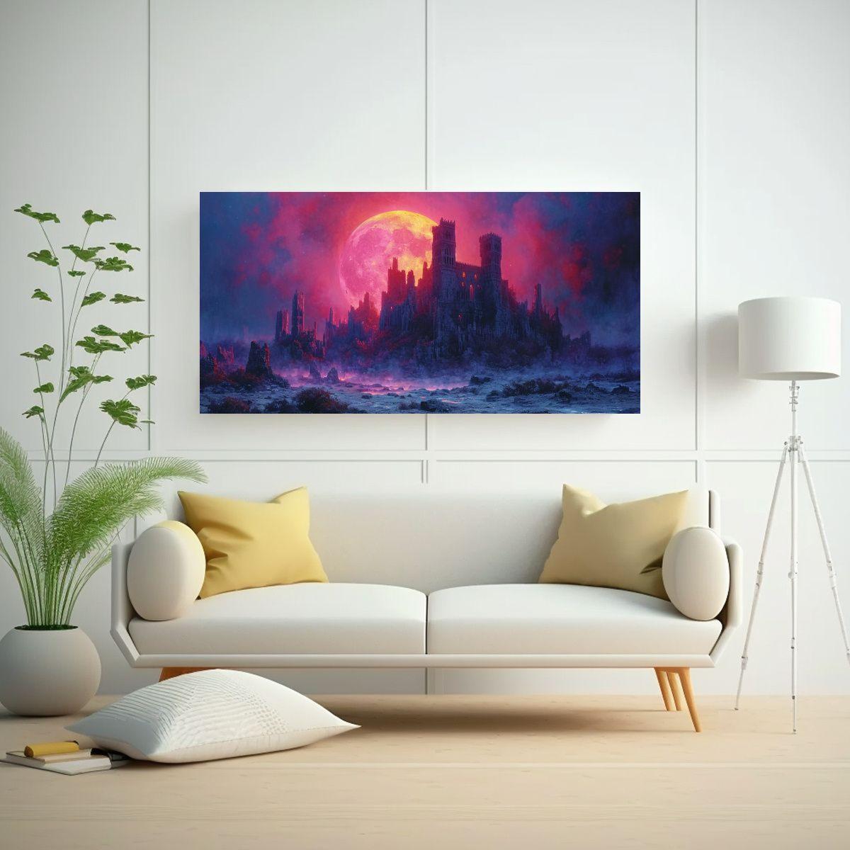 Pintura Lienzo Tela Estilo Apocalíptico Clásico 160x80cm-2