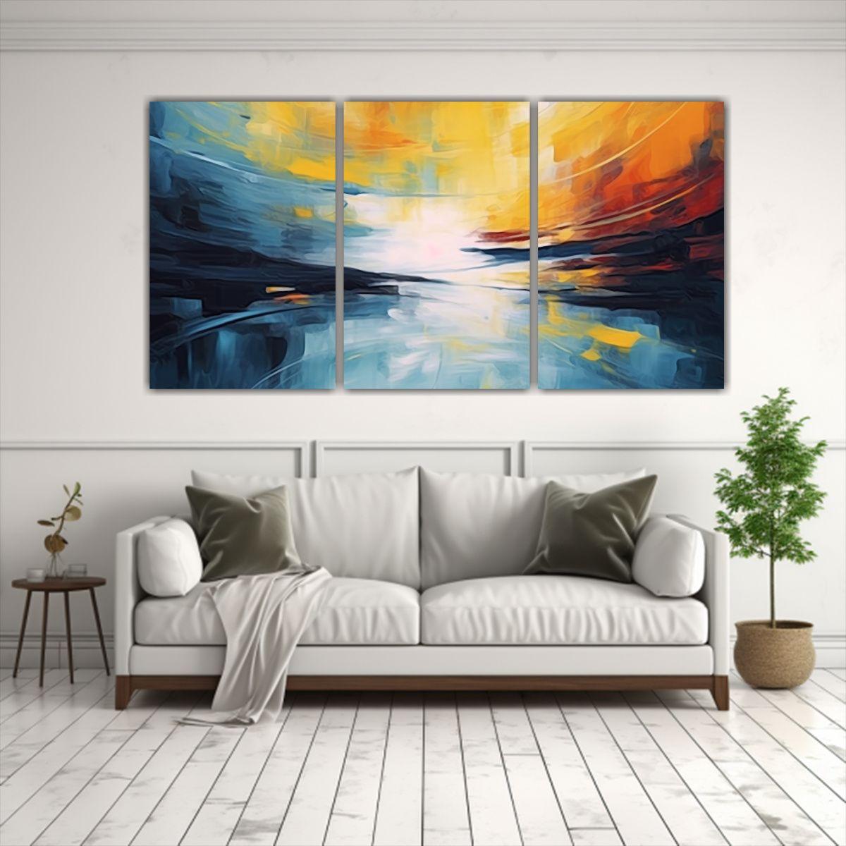 Conjunto 3 Lienzos Inspiradores Estilo 150x75 Cm-2