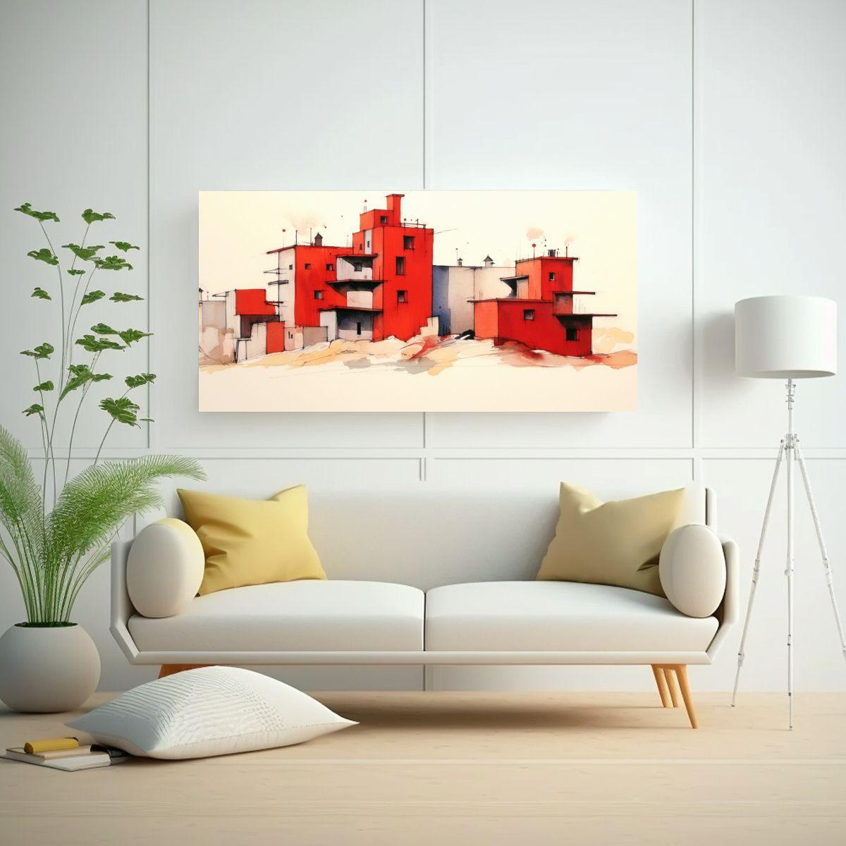 Pinturas Decorativas Estilo Marcador Minimalista 60x30cm-2