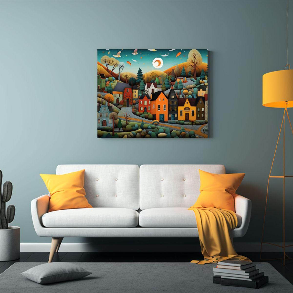 Pinturas De Decoración Creativa De Escenas Tranquilas En Un 75x50cm-2