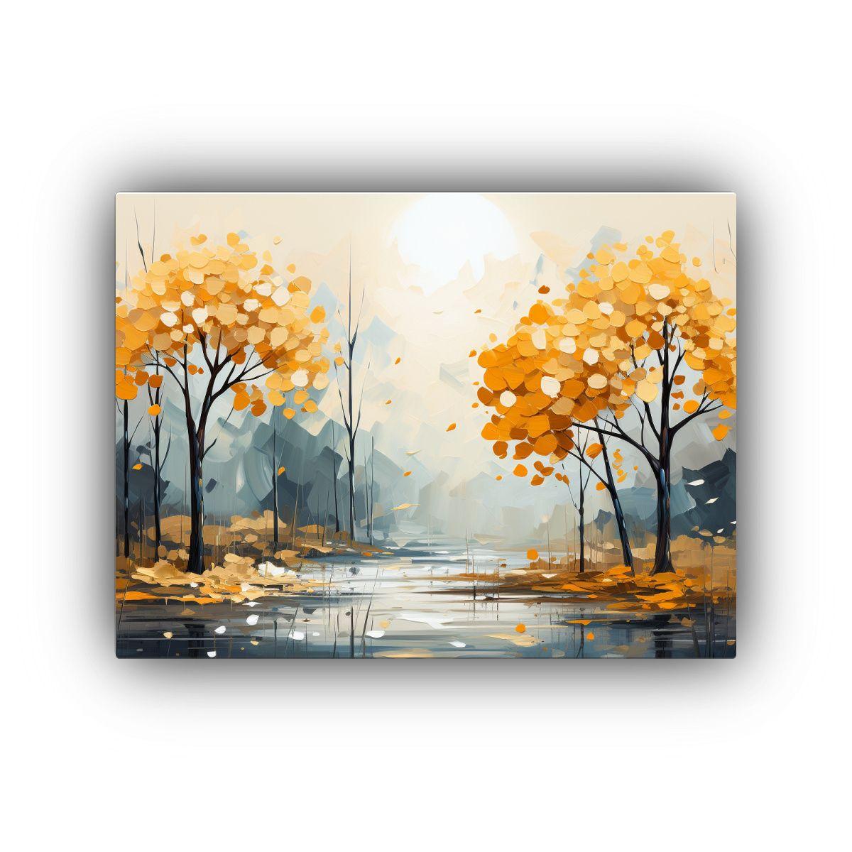 Pinturas De Pared Cuadro Vida Árboles De Maple En Colores A 50x40cm-0