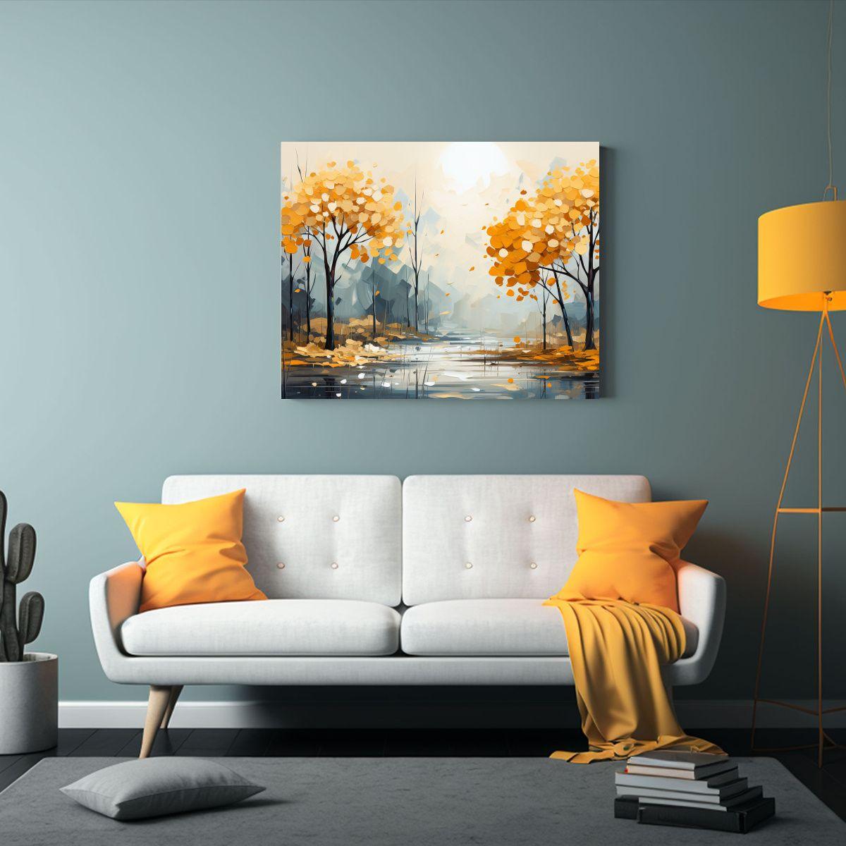 Pinturas De Pared Cuadro Vida Árboles De Maple En Colores A 50x40cm-2