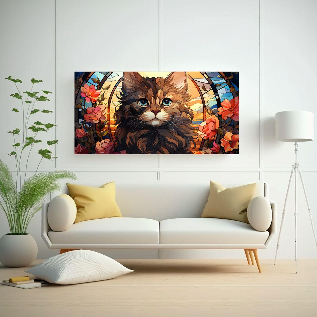 Pinturas Decorativas Con Intenso Patrón De Lindo 40x20cm-2