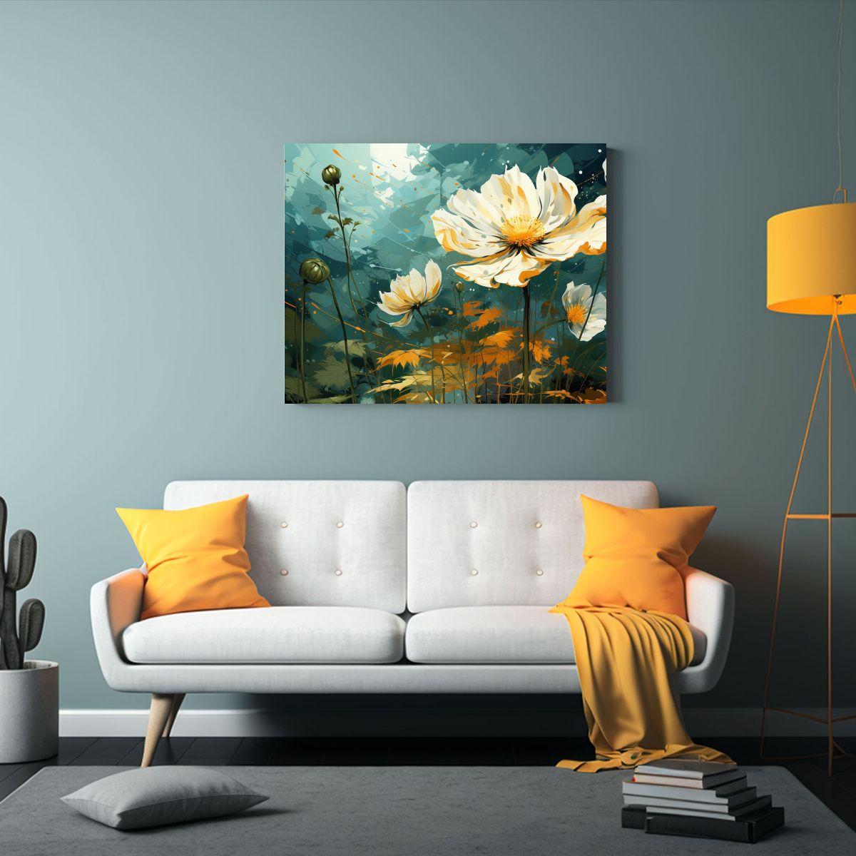 Pinturas De Decoración De Pared Con Hierbas De Caléndula E 30x20cm-2