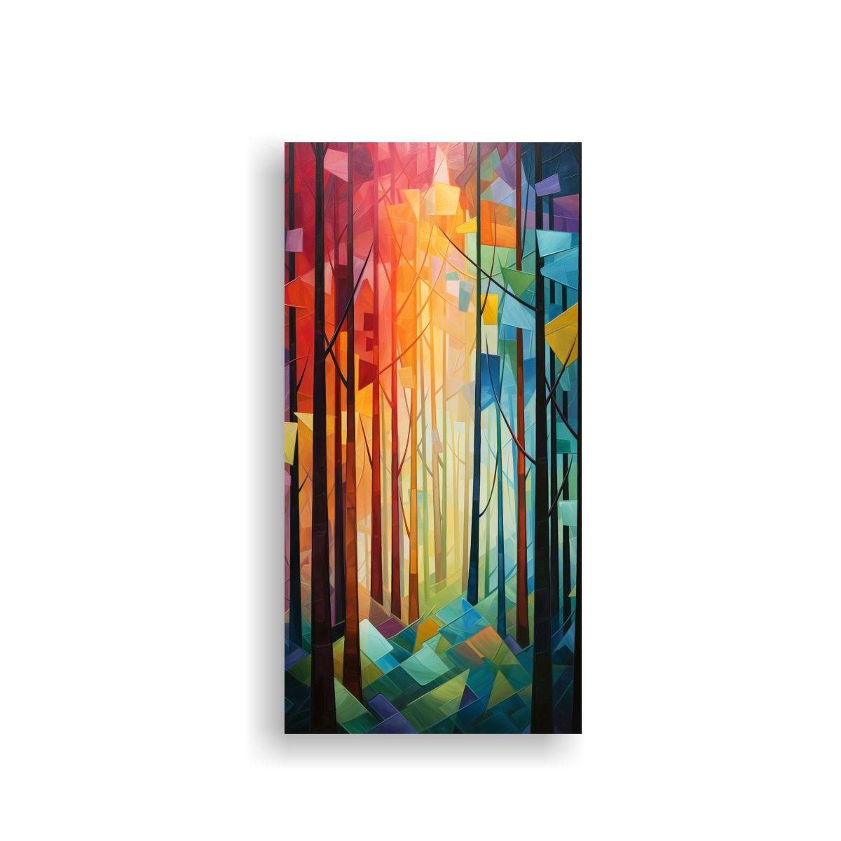Cuadro Lienzo Expresión Belleza Colores 40x80cm-0
