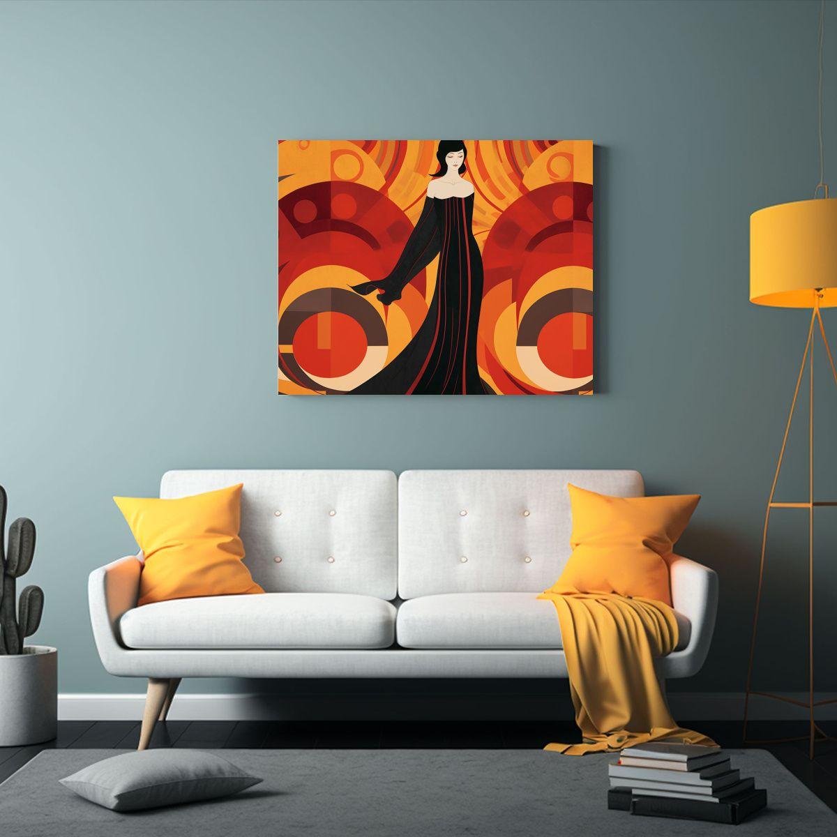 Papel Tapiz De Arte Geométrico Para Decoración 75x50cm-2