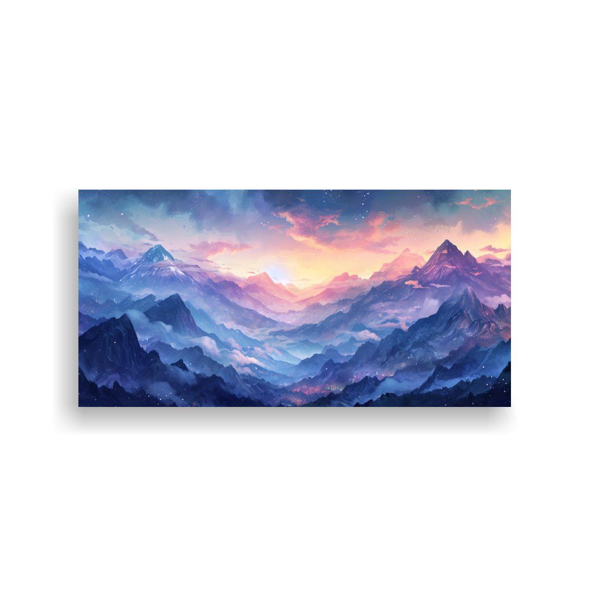 Pinturas Decorativas De Paisajes Montañosos 160x80cm-0