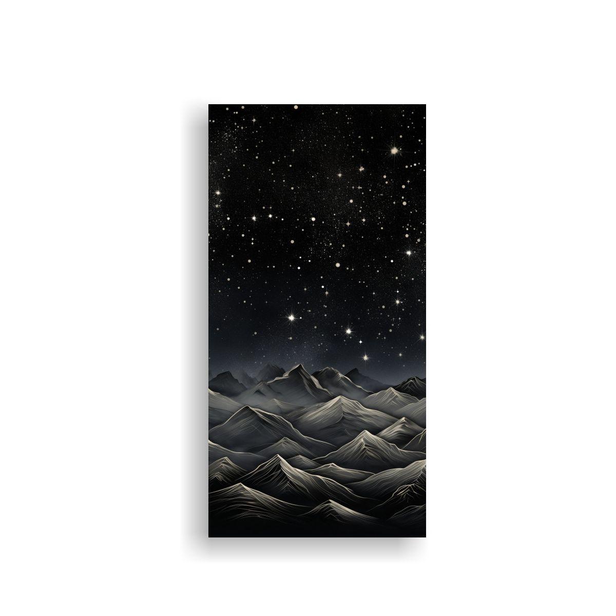 Cuadro Vintage Paisaje De Montaña Con Estilo 20x40cm-0