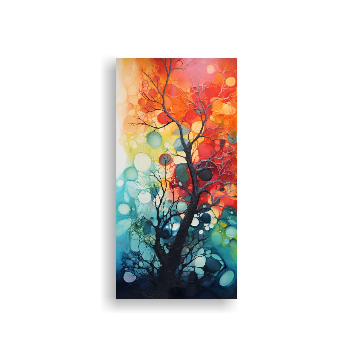 Cuadro Abstracto Fusión De Emociones Y 60x120cm-0