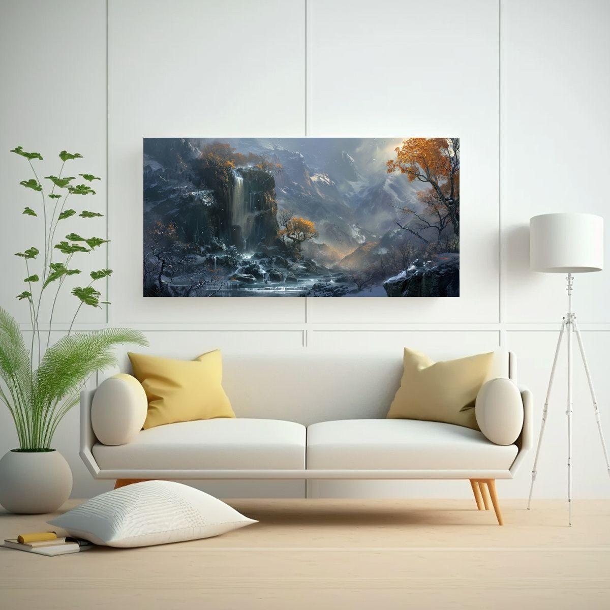 Pinturas Decorativas Acuarela Para Exposición 21 40x20cm-2