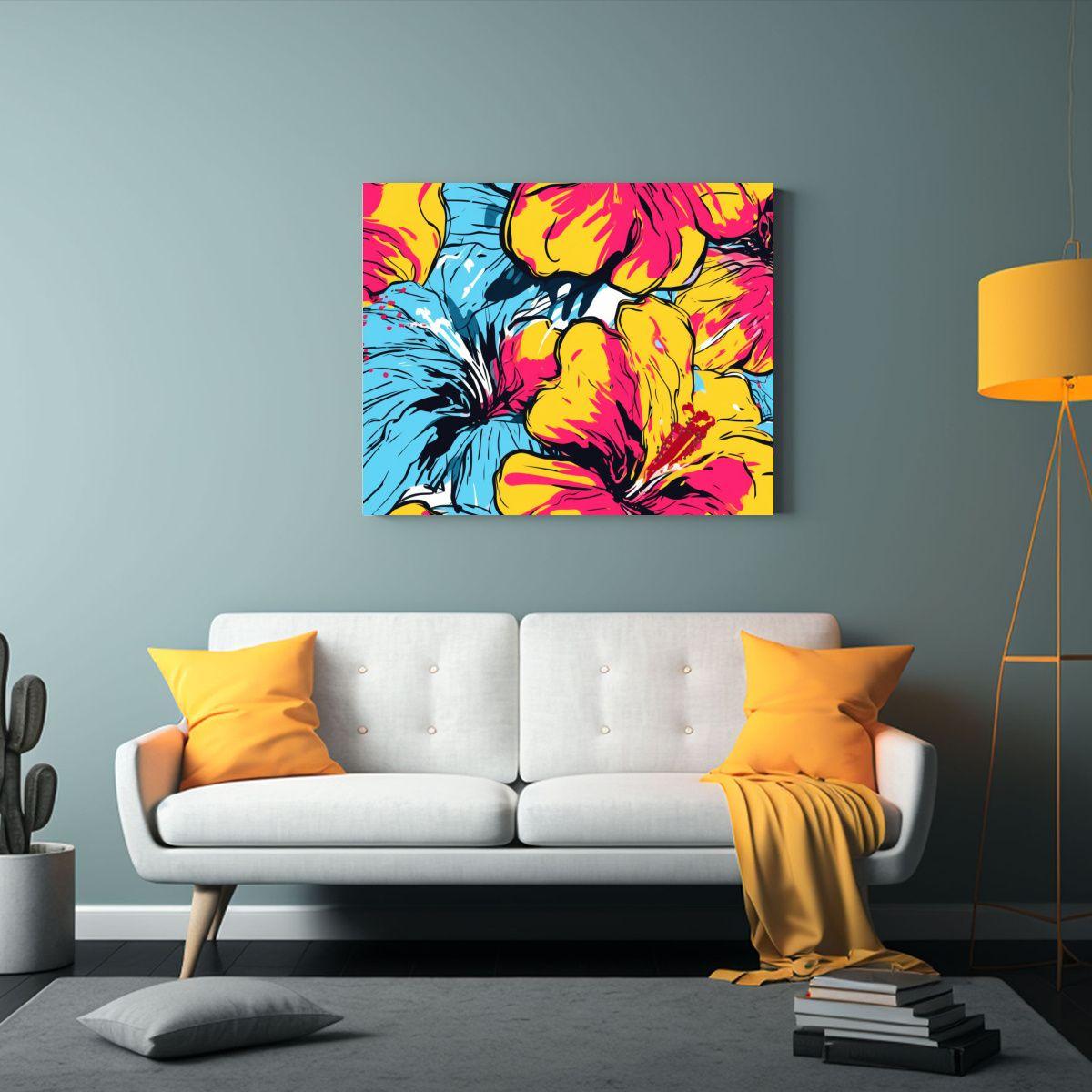 Cuadro Creativa Espacio Pintura De Fondo Retro Abstracta Ver 40x30cm-2