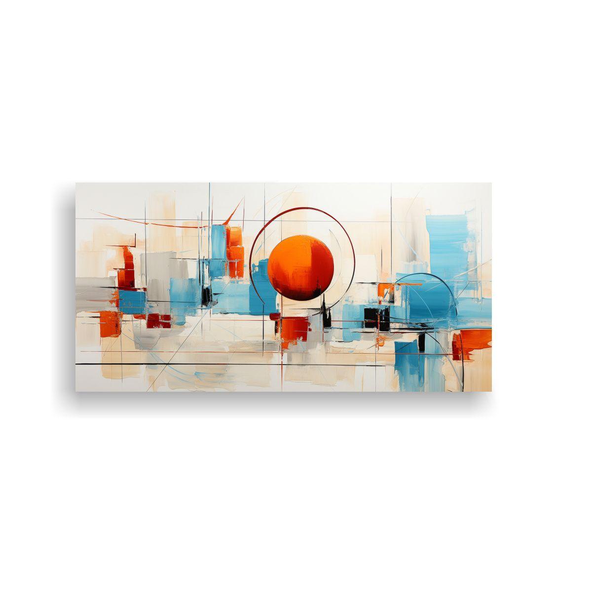 Pintura Decorativa Estilo Jan Munro Abstracta En 80x40 Cm-0