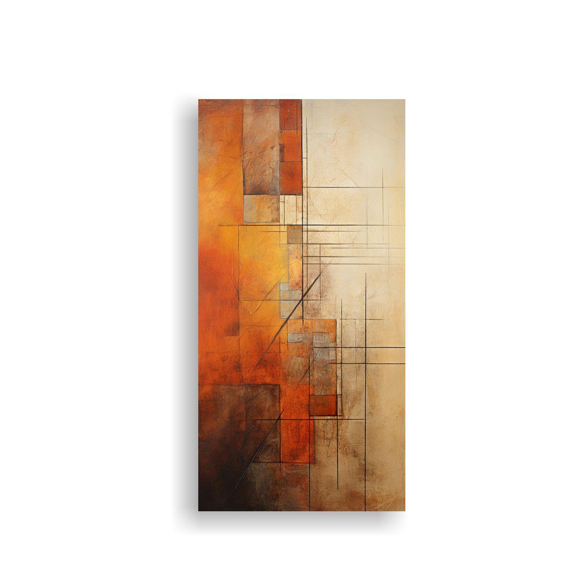 Cuadro Abstracto Decorativo De Tierra Para Decorac 40x80cm-0