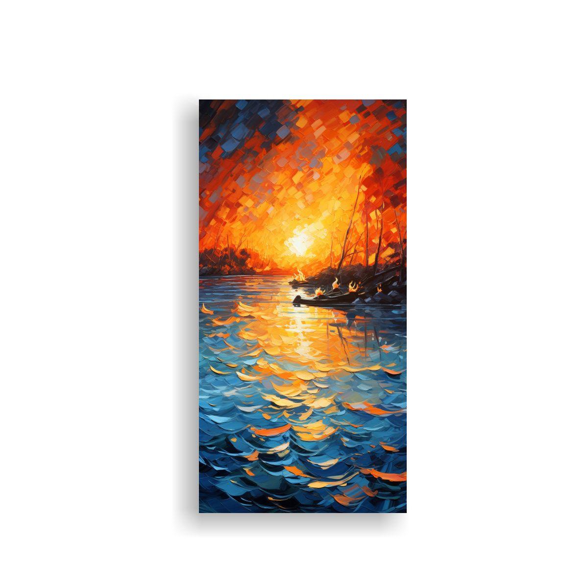 Pinturas Modernas Estilo Tela En Bastidor: Mezcla 50x100cm-0