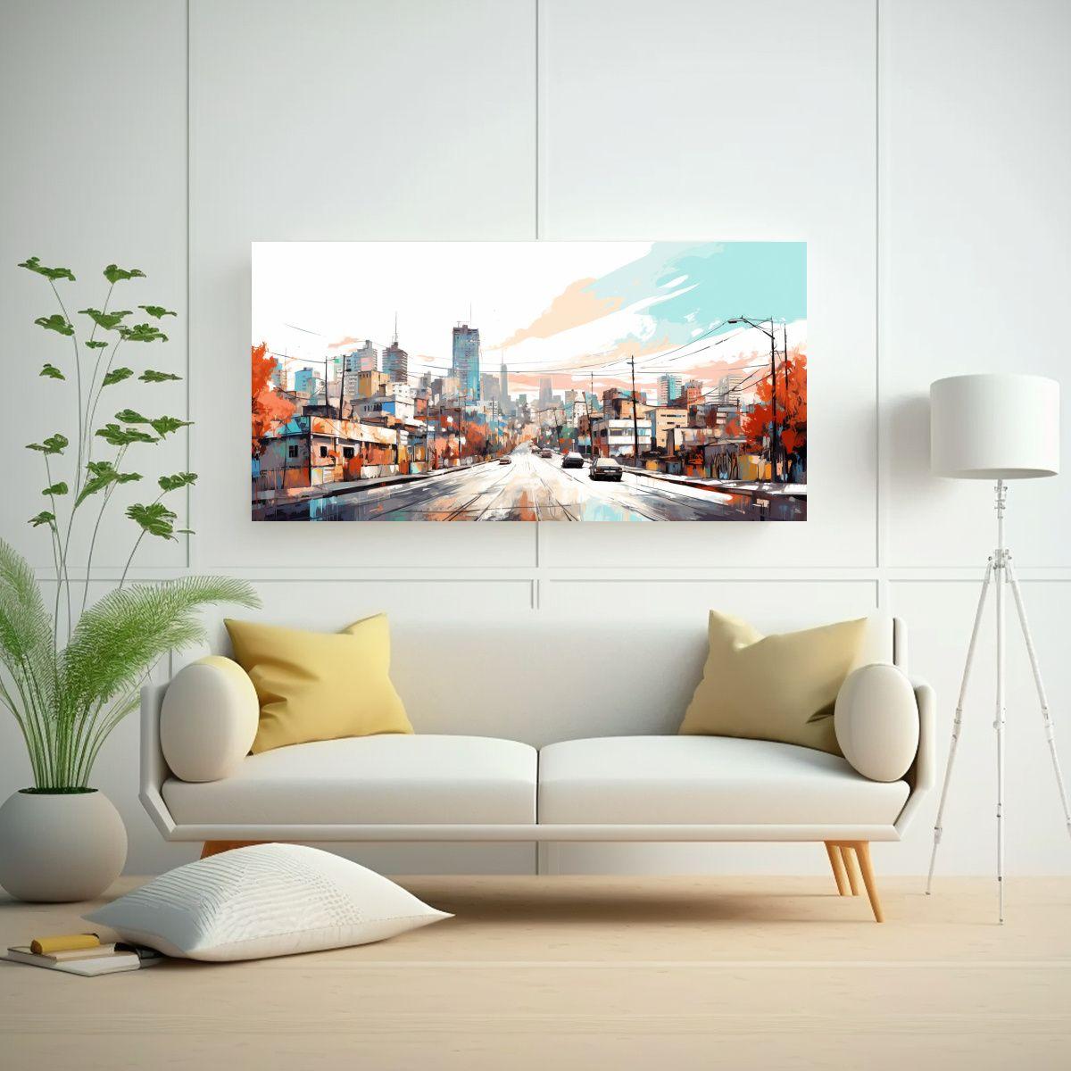 Pinturas Decorativas De Arte Moderno En Contraste 140x70cm-2