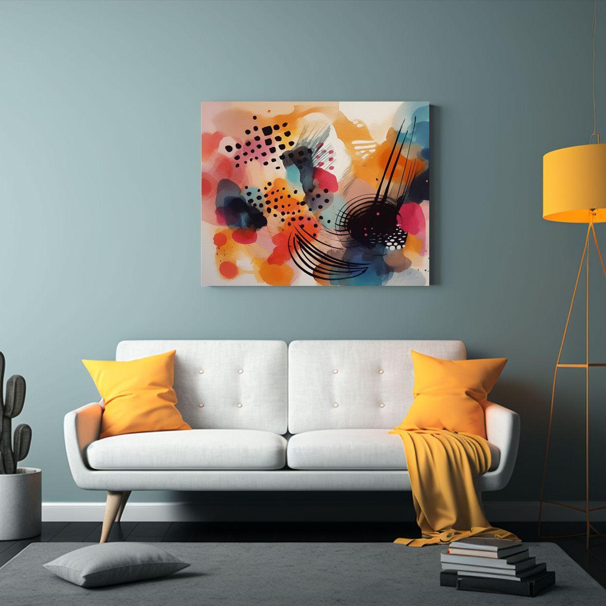 Cuadro Pared Imagen Abstracta Representación 30x20cm-2