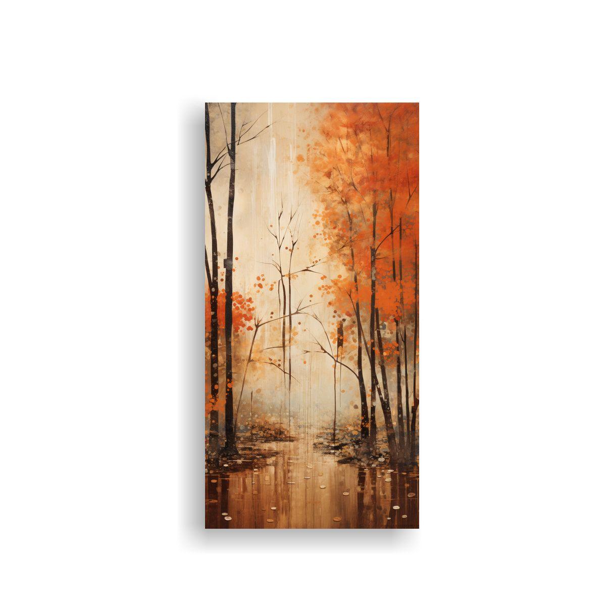 Cuadro Alta Calidad: Bosque Empapado De Lluvia 50x100cm-0