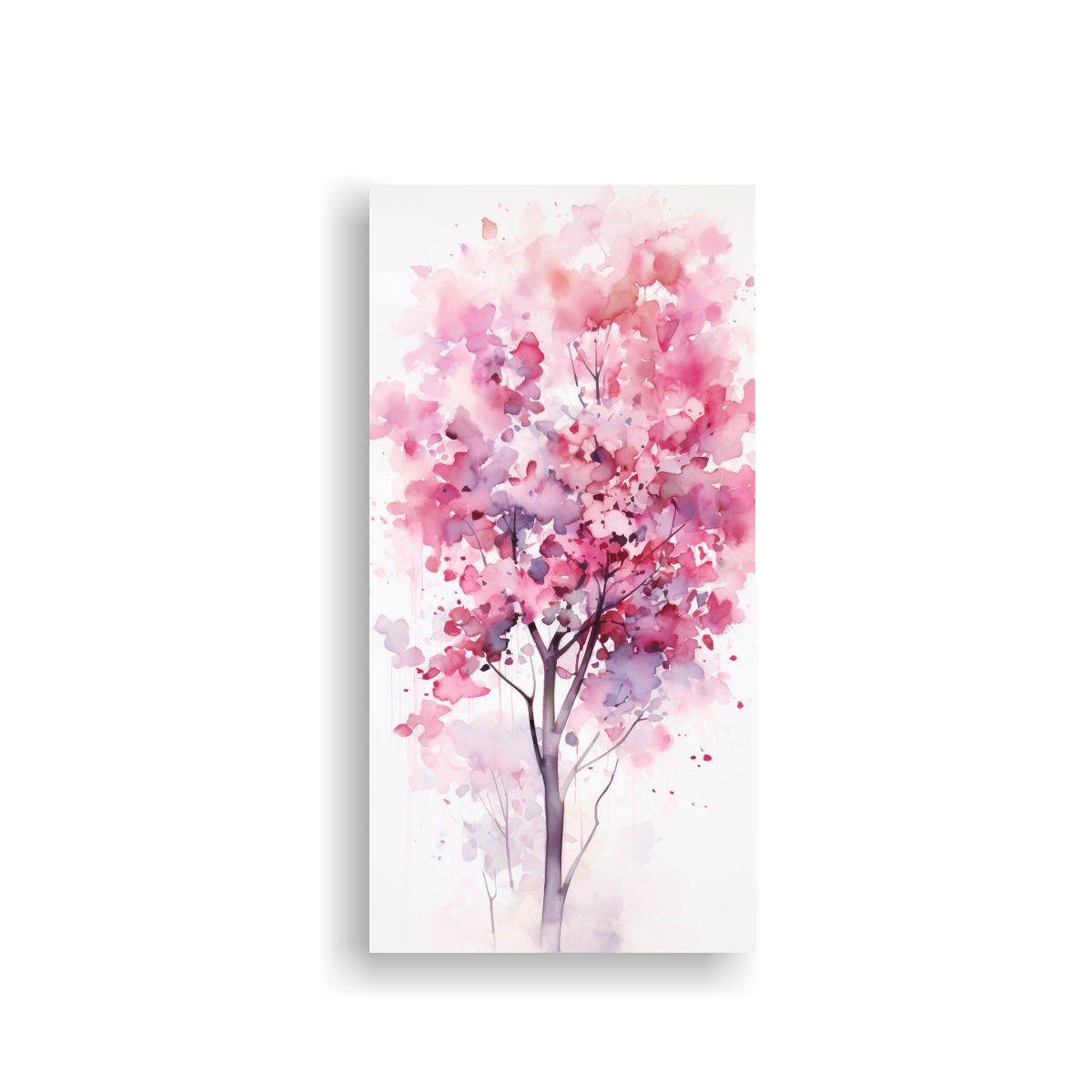 Cuadro Abstracto Fantasía Árbol De Eucalipto En 30x60cm-0