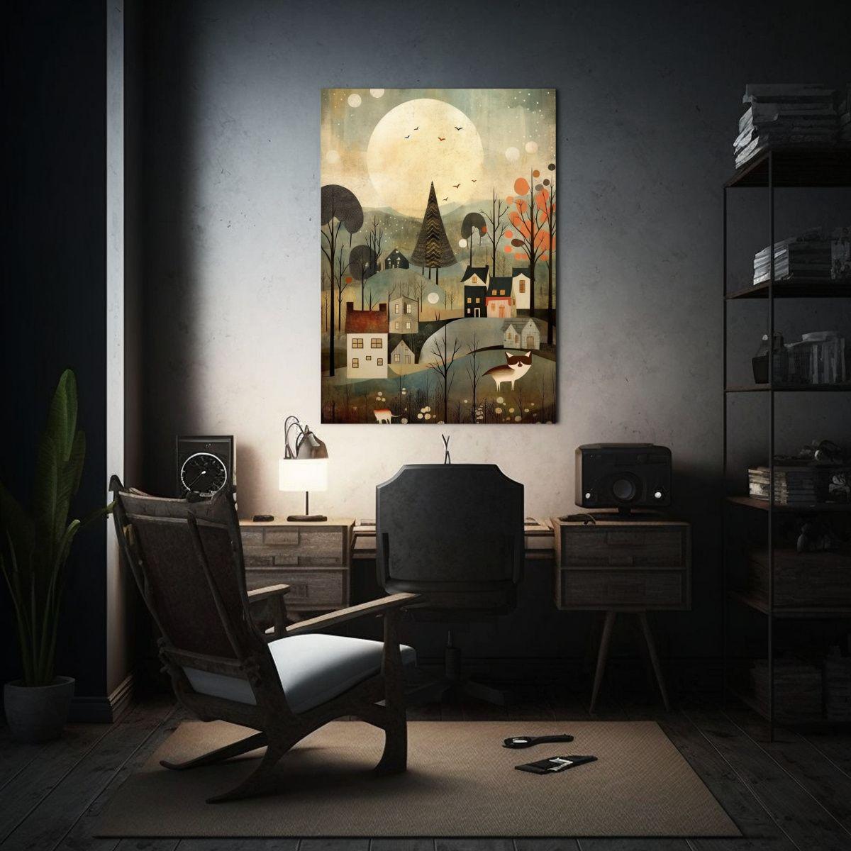 Paisaje Acuarela Estilo Jon Klassen Y Jane 30x40cm-2
