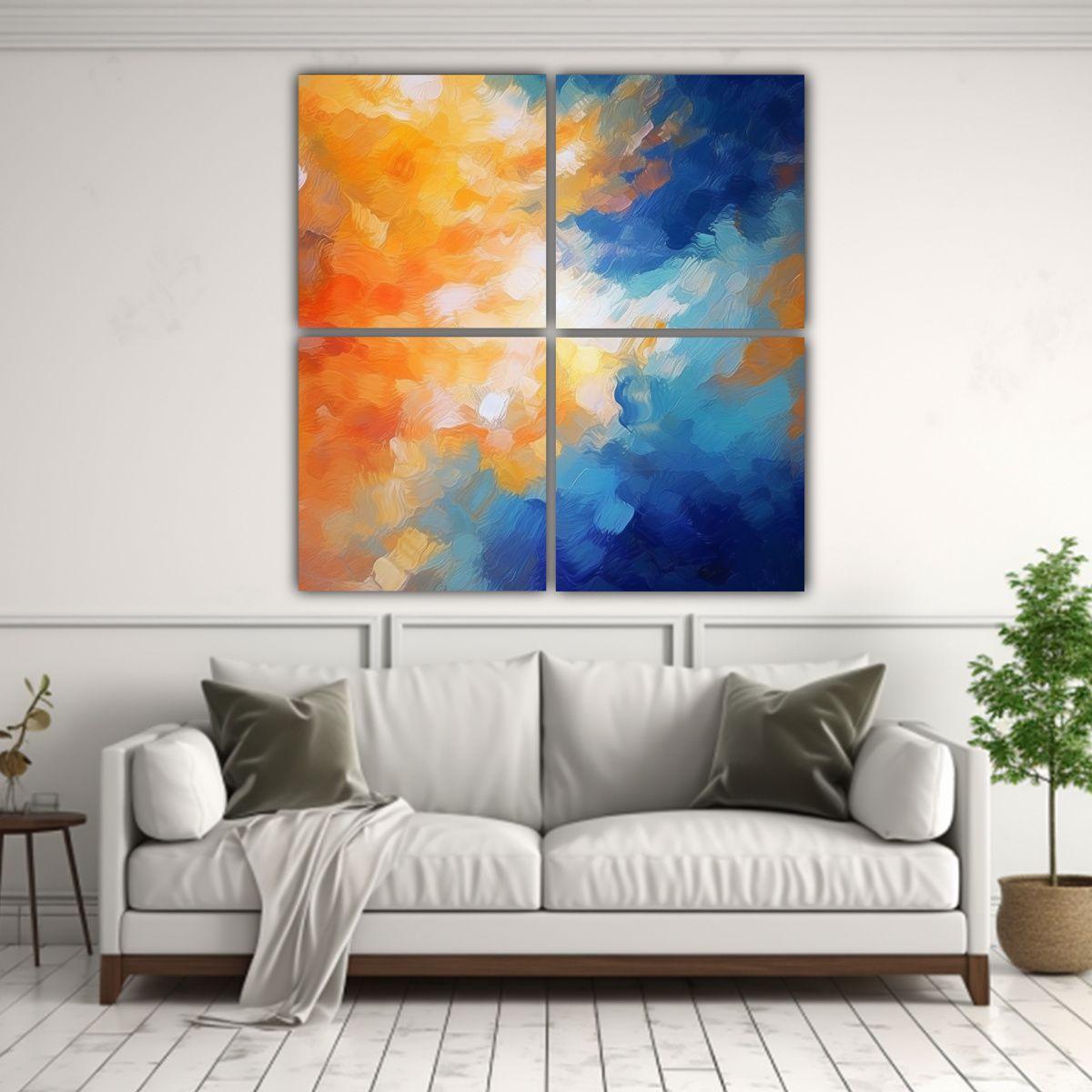 Cuadro Abstracto época 3318457576 Impresionismo 60x60 Cm-2