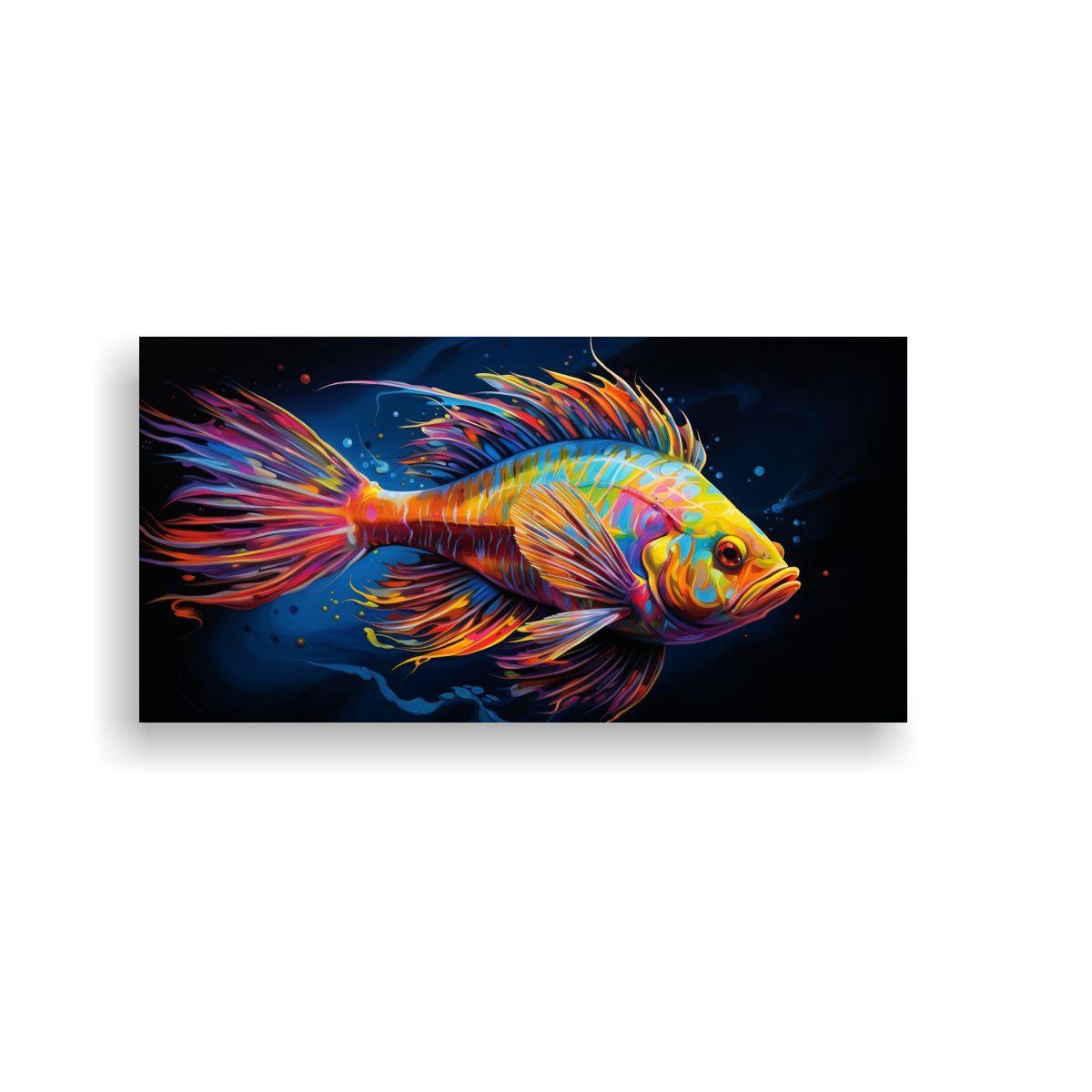 Cuadro Inspirador: Belleza Natural De Pez De Agua 100x50cm-0