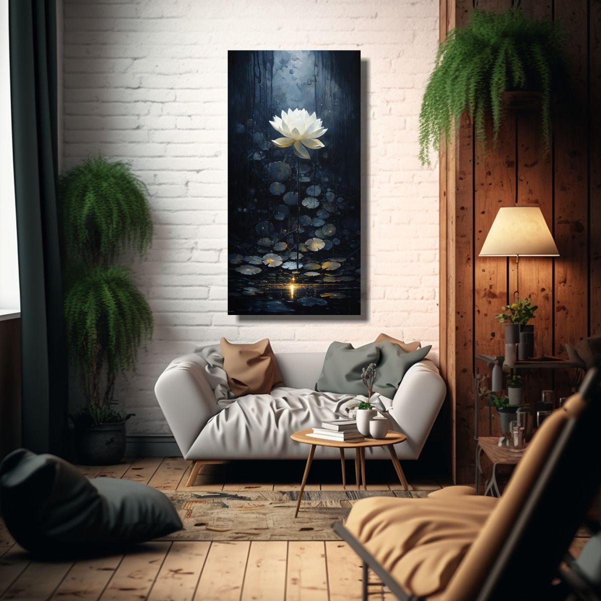 Pintura En Lienzo Estilo Arte Decorativo: 30x60cm-2