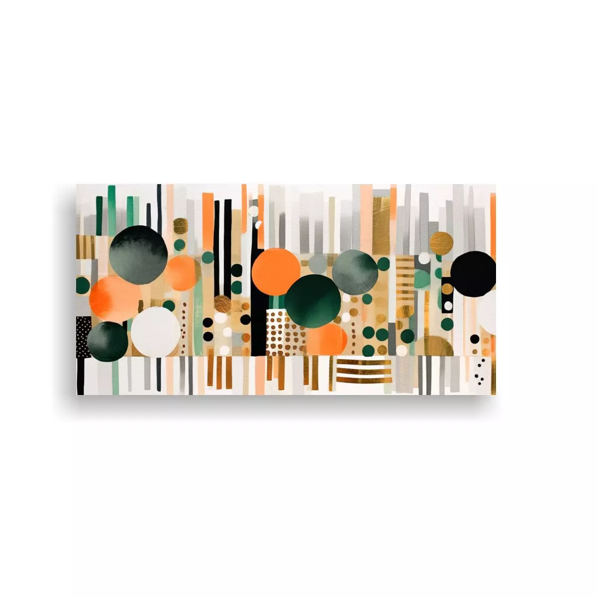 Lienzo Tela Abstracto: Arte Visual Contemporáneo 100x50cm-0