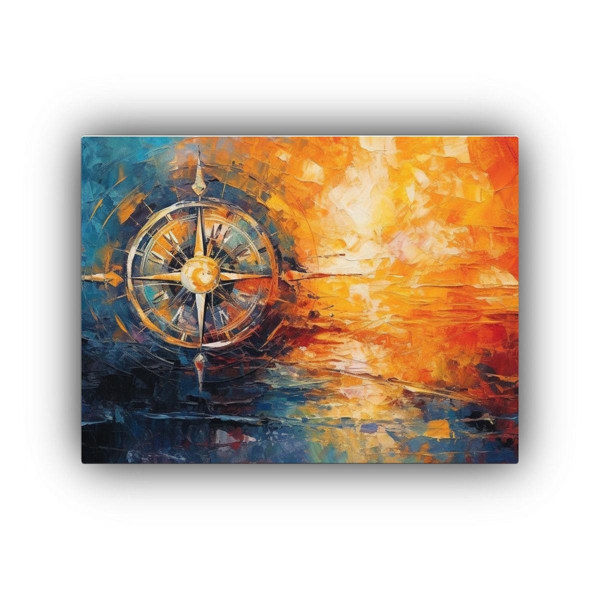 Cuadro Conceptual: Equipo De Datos, Río Y Mar, 50x40cm-0