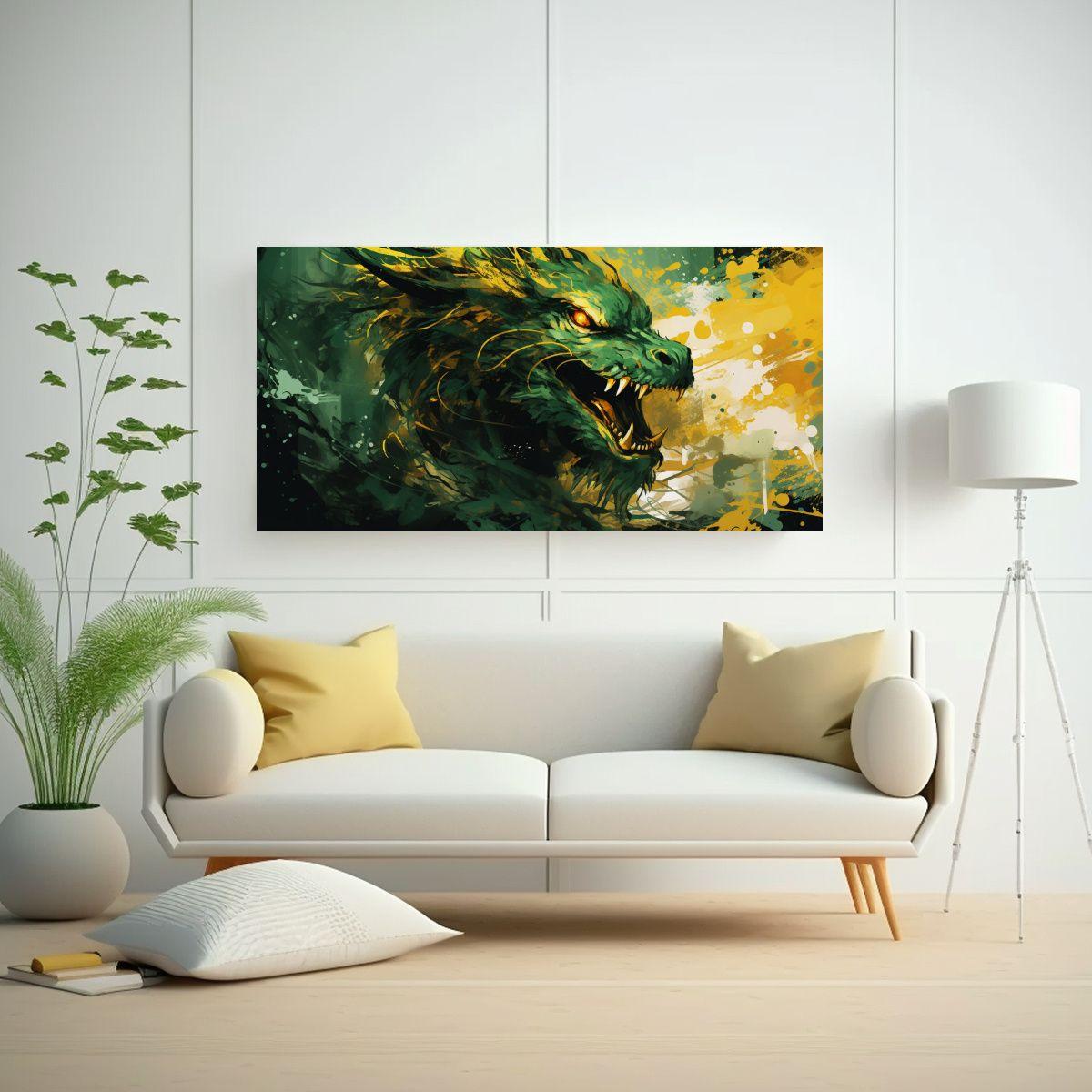 Pintura De Pared Horizontal Estilo Neonoir Con Dra 40x20cm-2
