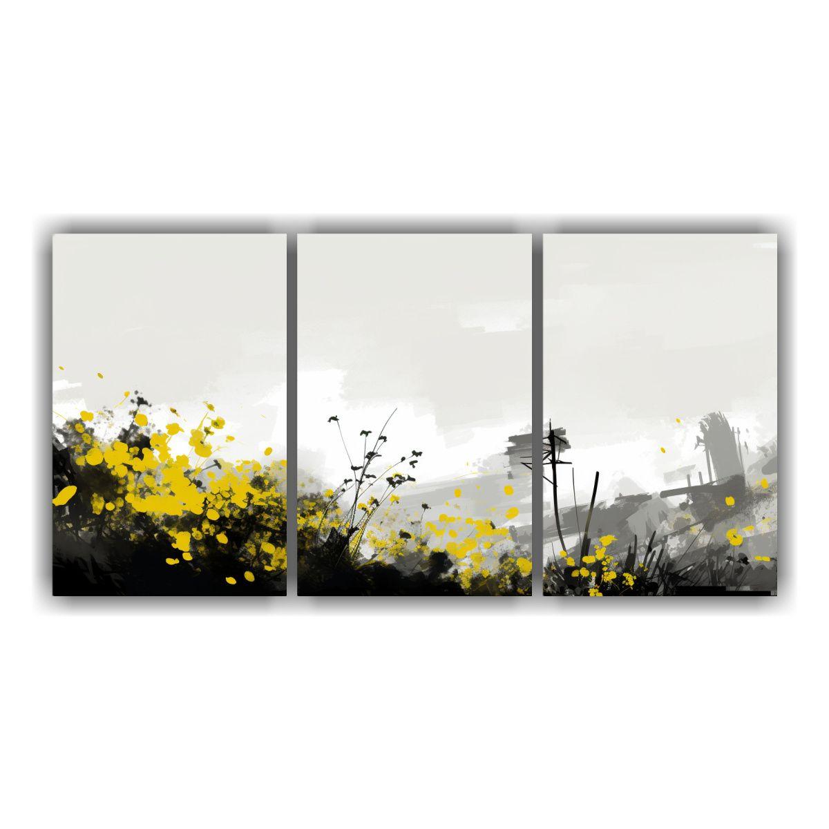 Mural De Lienzo Minimalista Con Dibujo Estilizado 240x120 Cm-0
