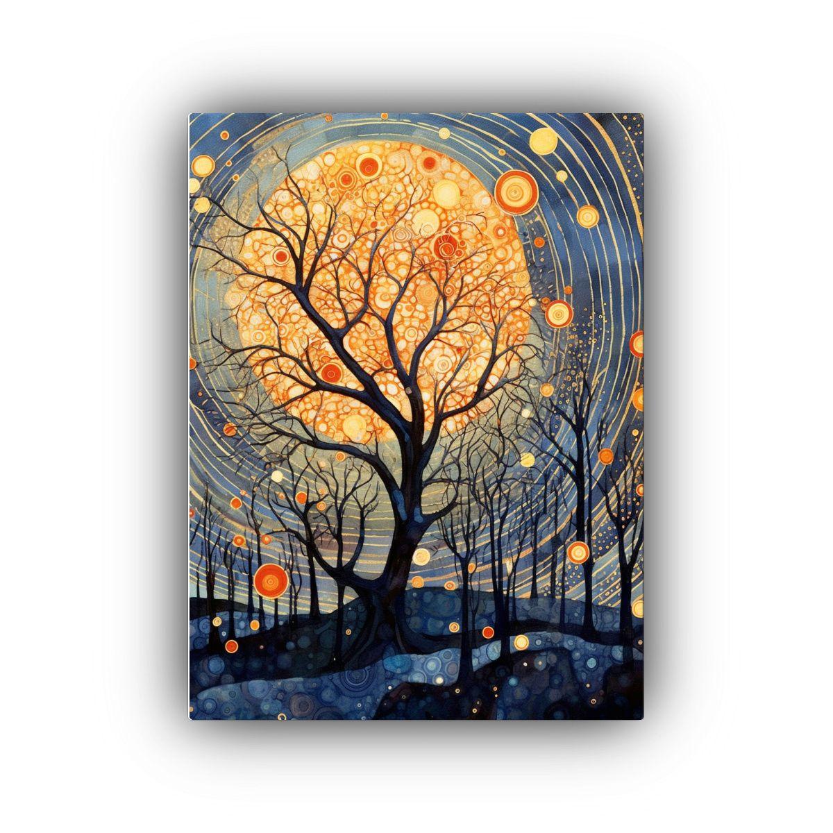 Lienzo De Tela Con Patrón De Colores Intensos: 50x75cm-0