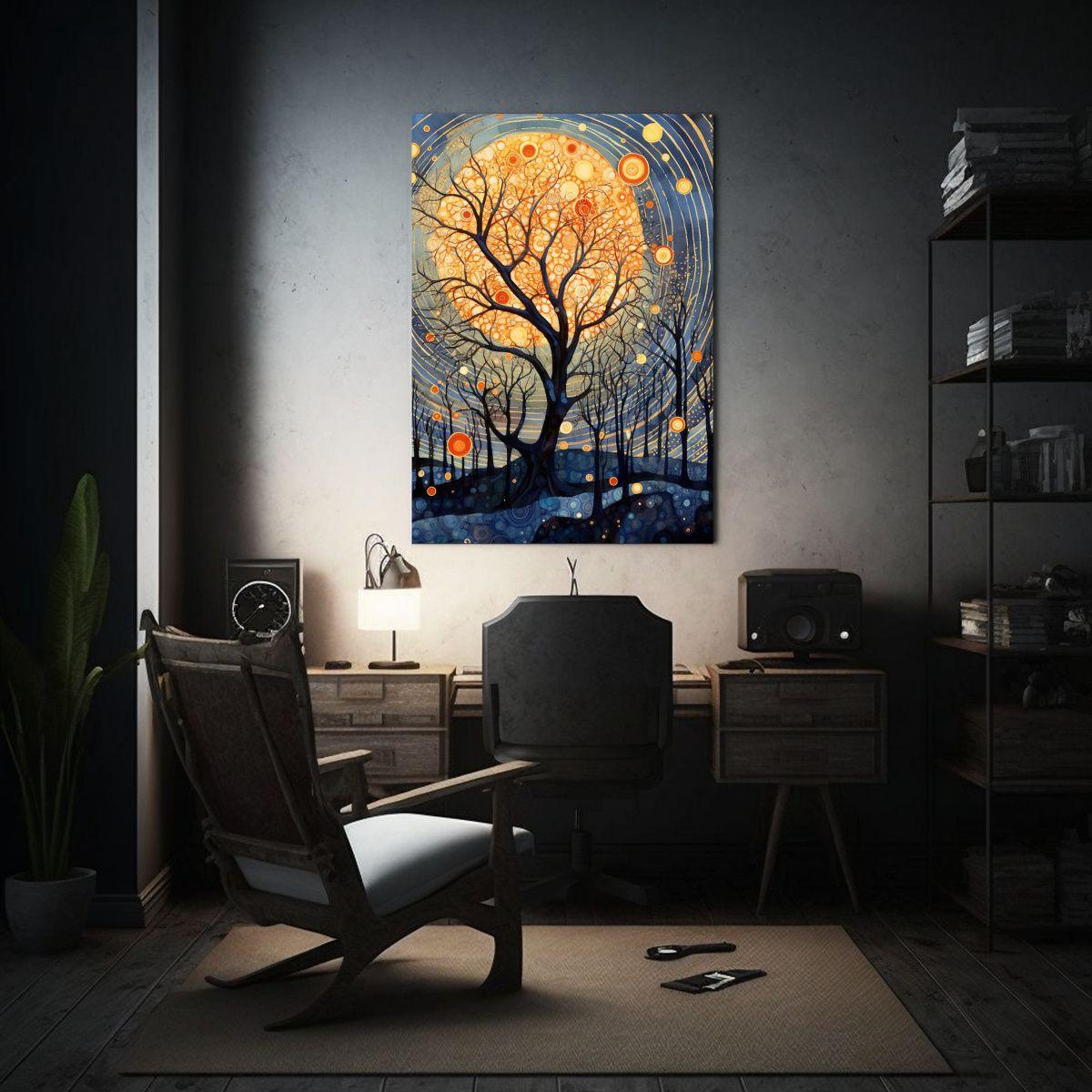Lienzo De Tela Con Patrón De Colores Intensos: 50x75cm-2
