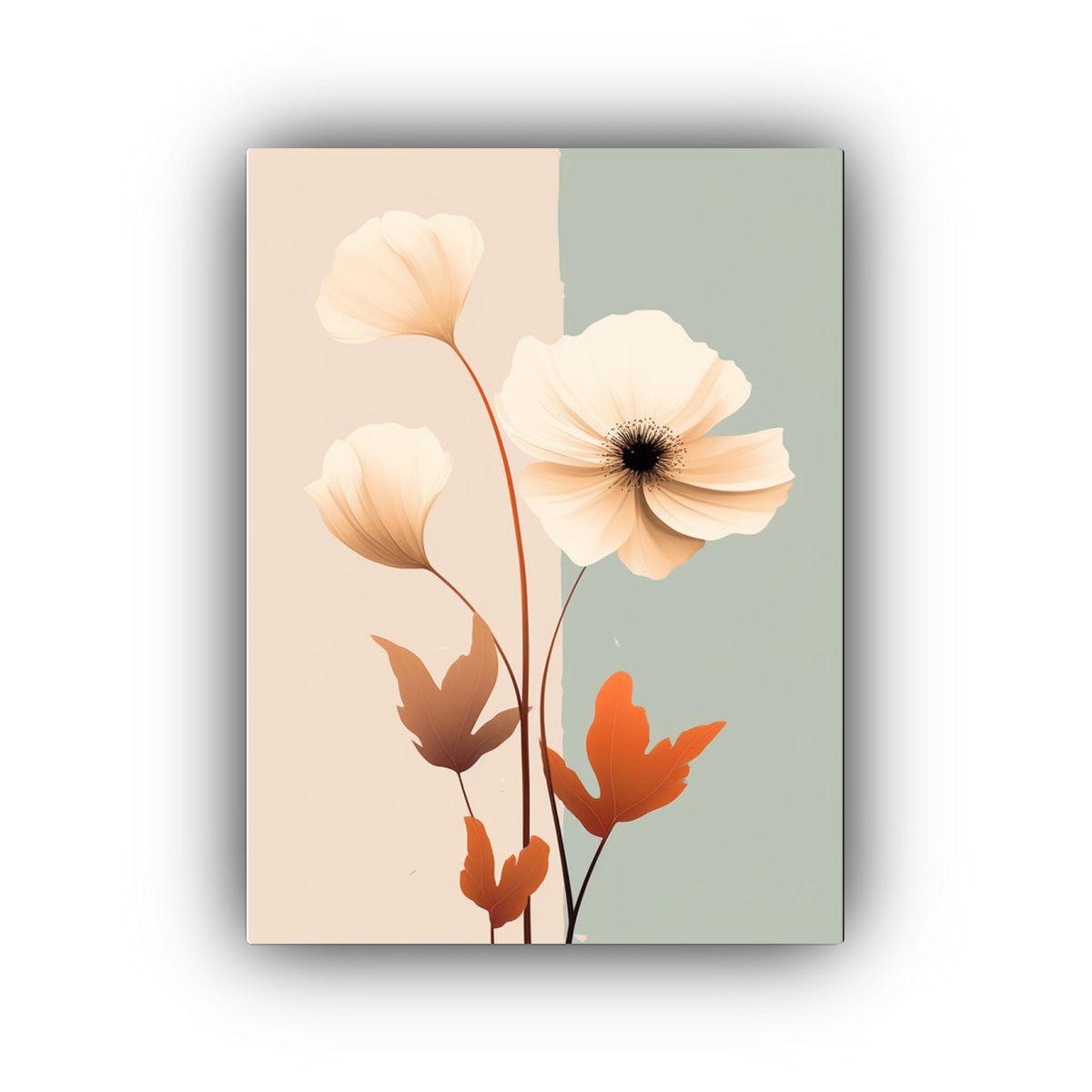 Cuadro Floral Bohemio De Colores Naturales 40x60cm-0