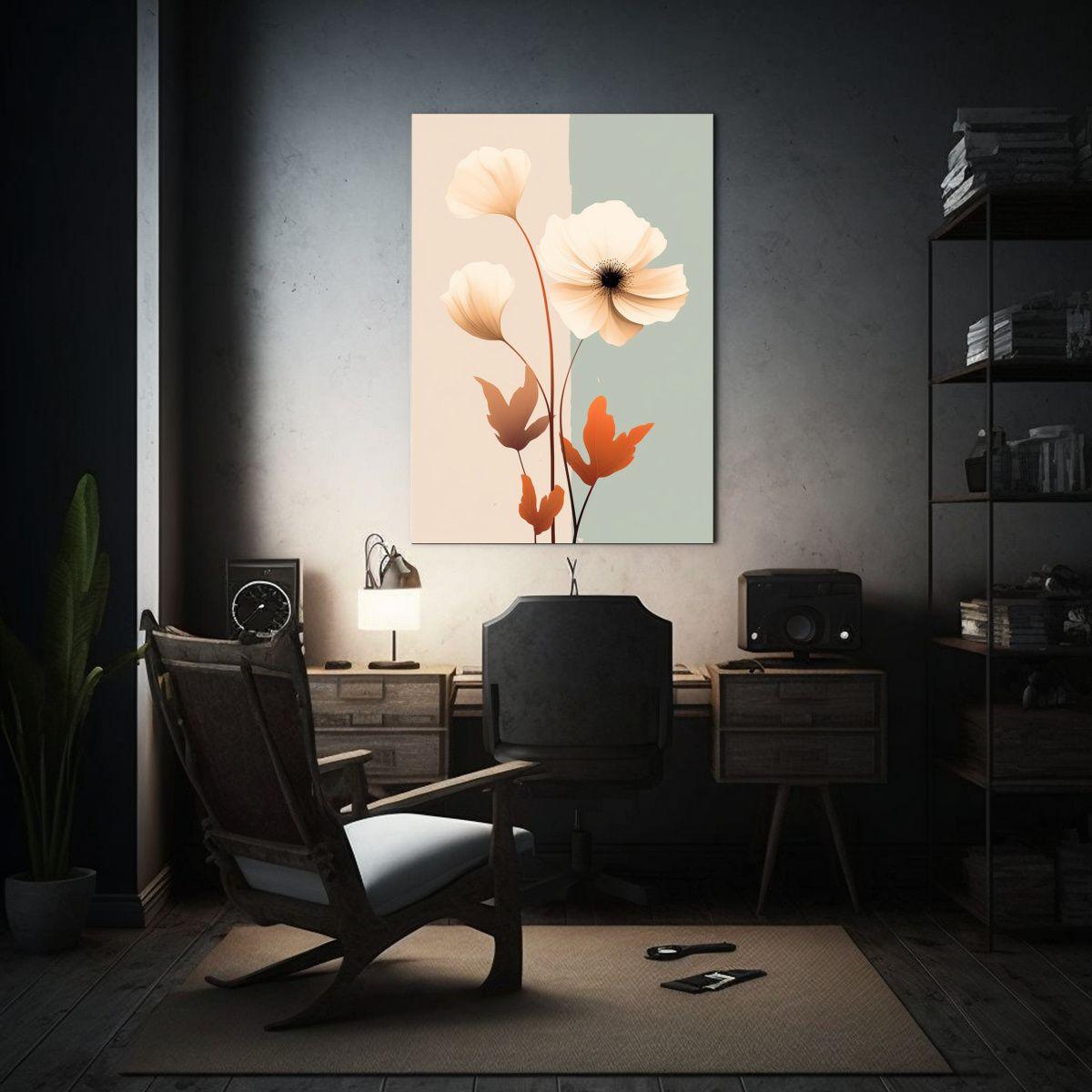 Cuadro Floral Bohemio De Colores Naturales 40x60cm-2