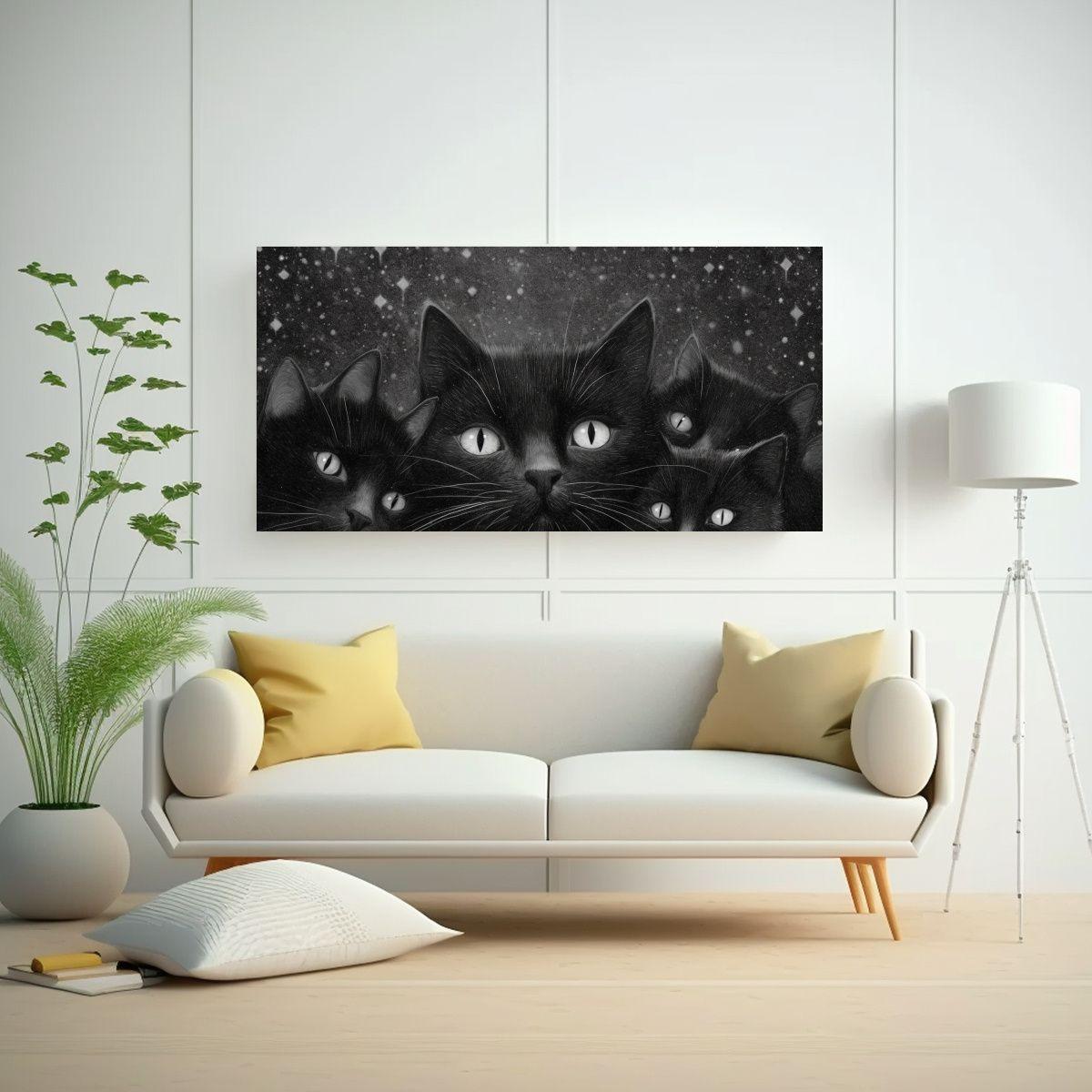 Pinturas Decorativas Macrofotografía Nocturna 140x70 Cm-2