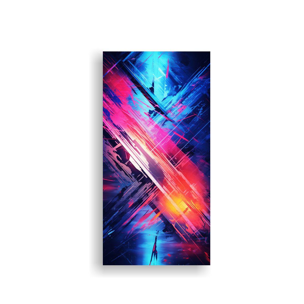 Cuadro Grunge Abstracto Hermoso Para Decoración 40x80cm-0