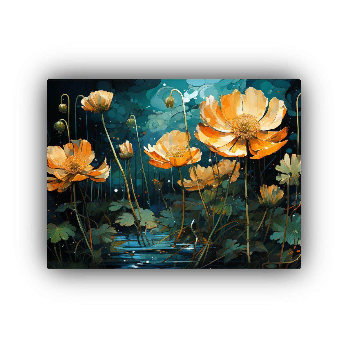 Pinturas Decorativas De Arte Concepto Detalle: Flores Butter 40x30cm-0