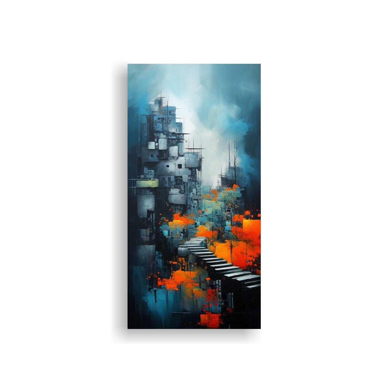 Pinturas Abstractas Paisajes: Vanguardia 50x100cm-0
