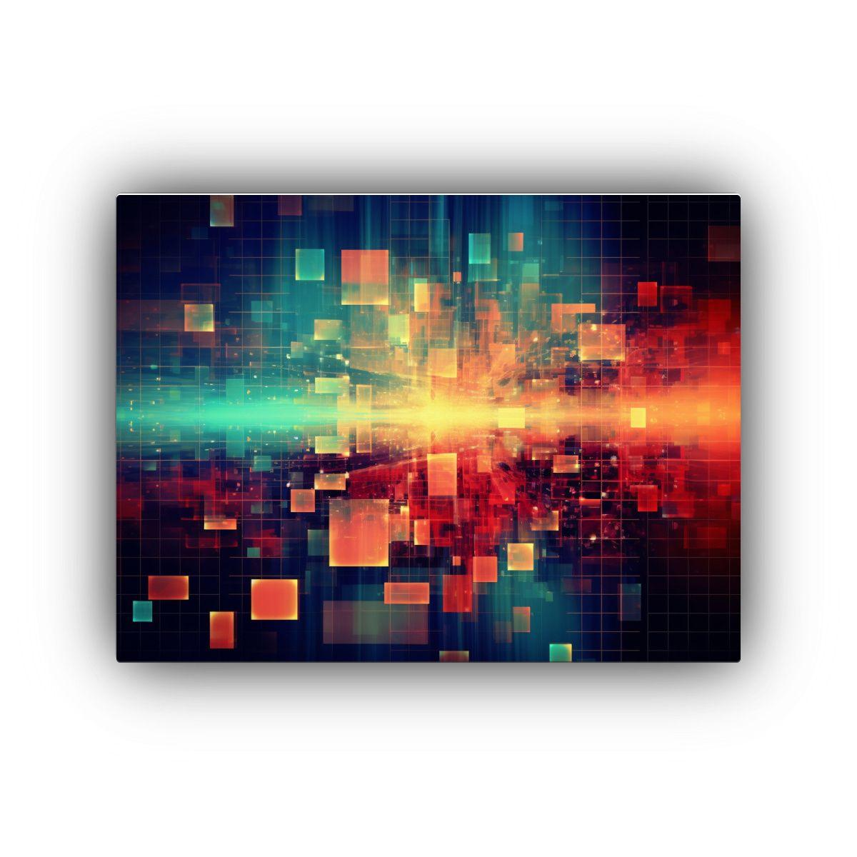 Pintura Vanguardia Para Decoración De Oficina En Tecnologí 120x80cm-0