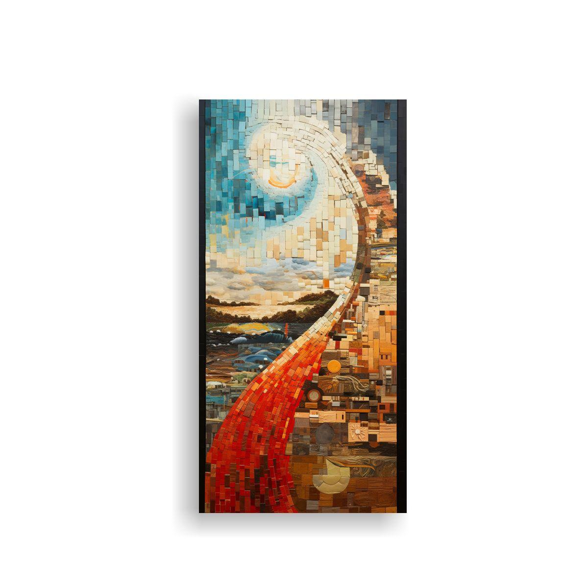 Pinturas Decorativas Abstractas Con Memorias 70x140cm-0