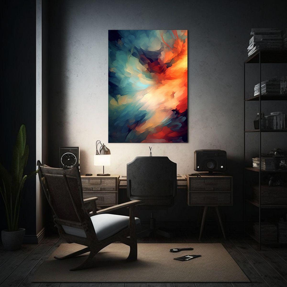 Cuadro Creativo De Pared Con Diseño Abstracto A Todo Color 30x45cm-2