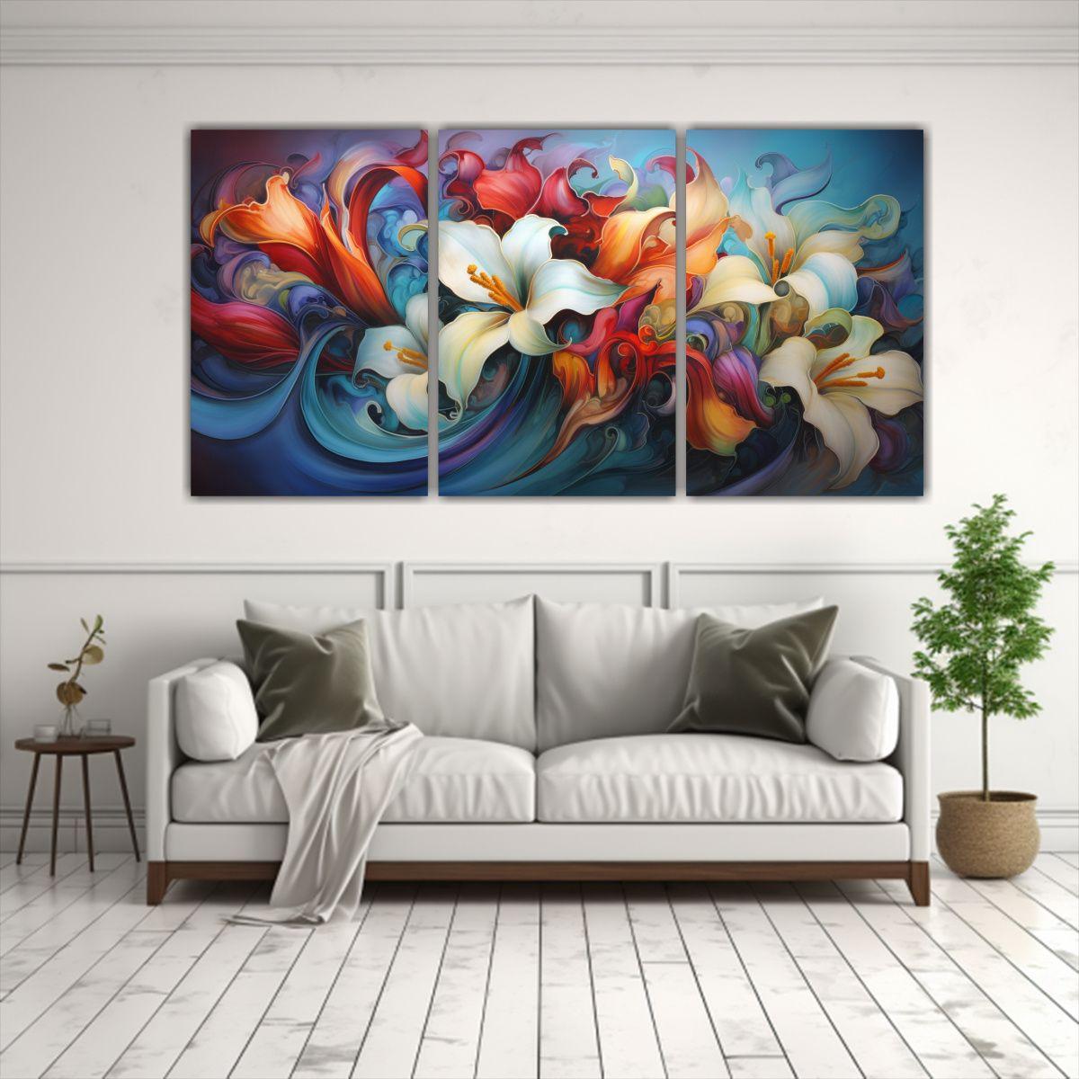 Pinturas Abstractas Modernas De Alta Calidad Con 150x75 Cm-2