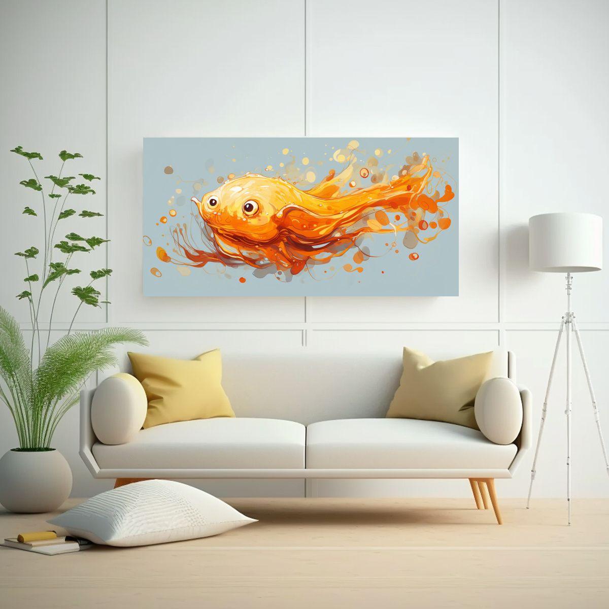 Cuadros Abstractos De Exposición De Nudibranquios 120x60cm-2