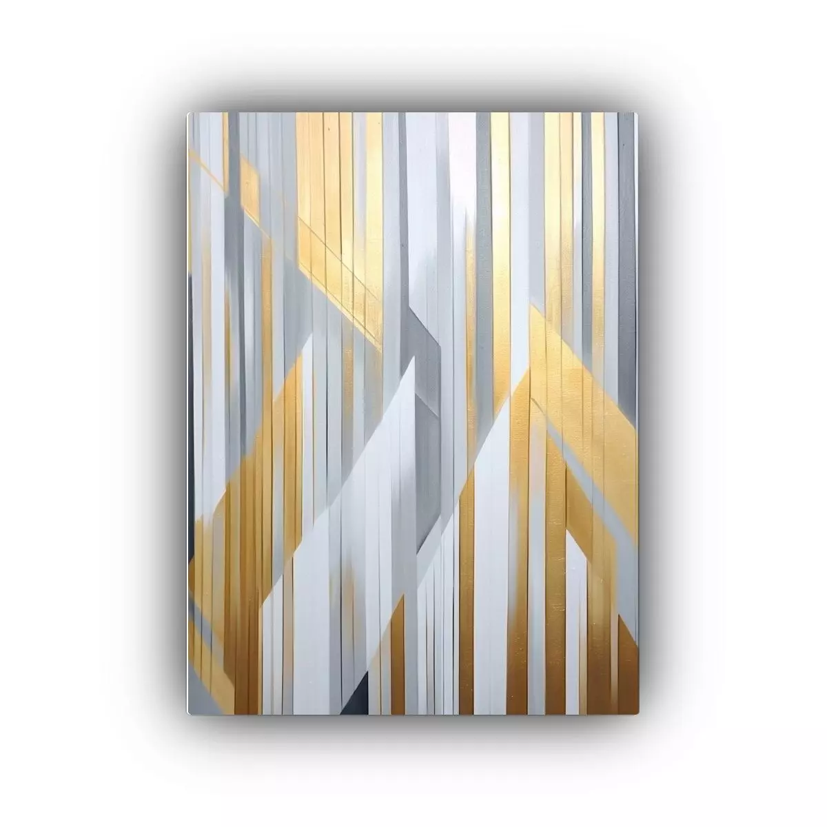 Cuadro Abstracto Juvenil Con Líneas Geométricas 40x60cm-0