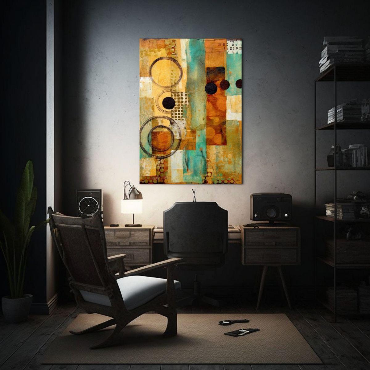 Cuadros Decorativos Abstractos Canva Tema Living 20x30cm-2