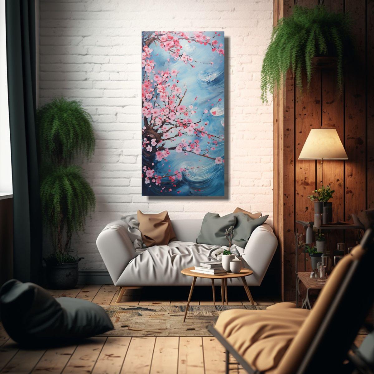 Pinturas De Decoración Estilo Lienzo De Colores 30x60cm-2