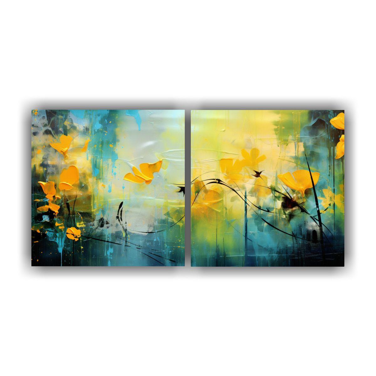 Pinturas Decorativas Abstractas De Verano 80x40 Cm-0