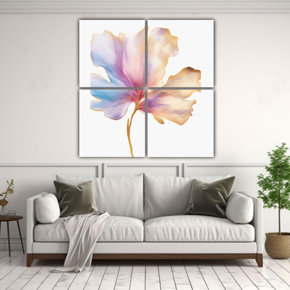 Cuatro Pinturas De Pared Con Estilo Galería: 180x180 Cm-2