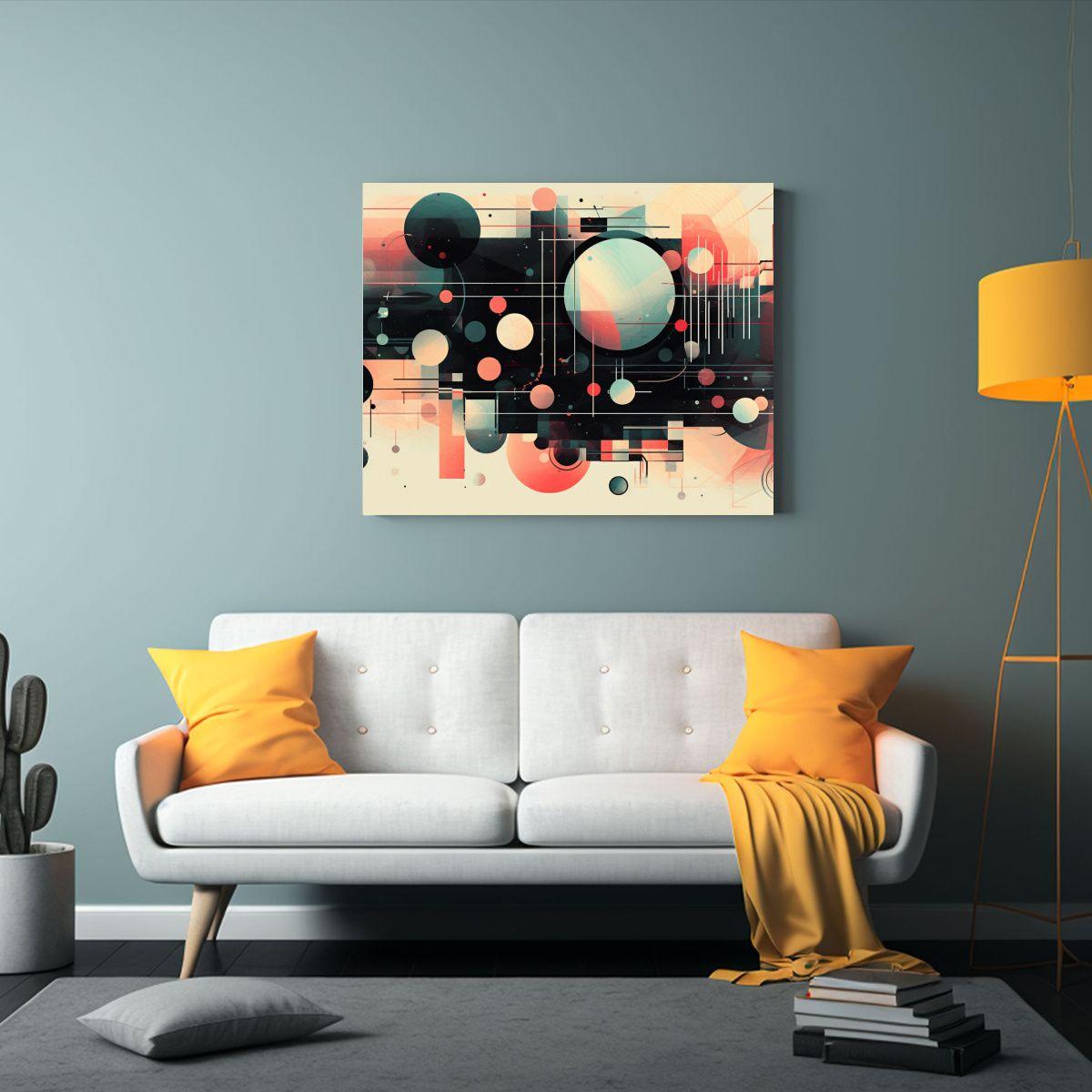 Cuadros Decorativos Digitales: Estilo Elegante, Colores Est 65x50cm-2