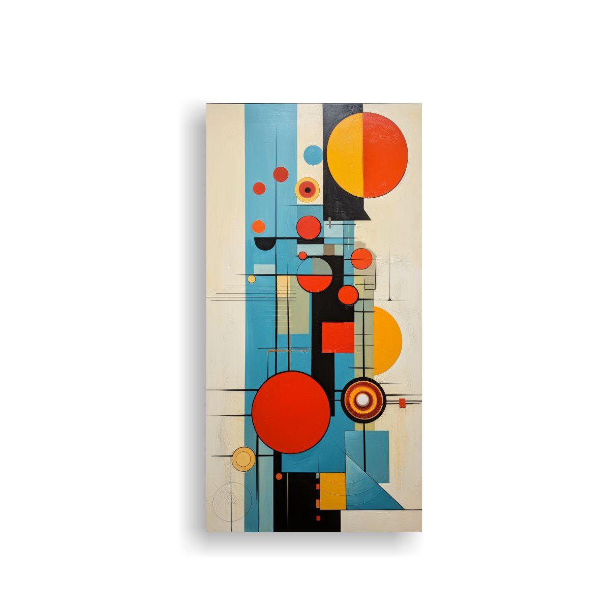 Tela Abstracta De Cuadro En Bastidor: Fantasía 40x80cm-0